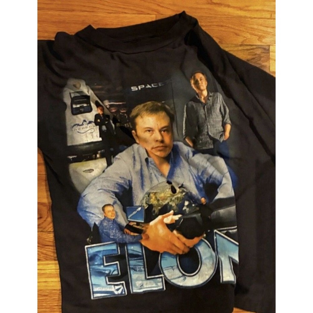Marino Morwood Elon Musk T Shirt Size M Tesla Space X